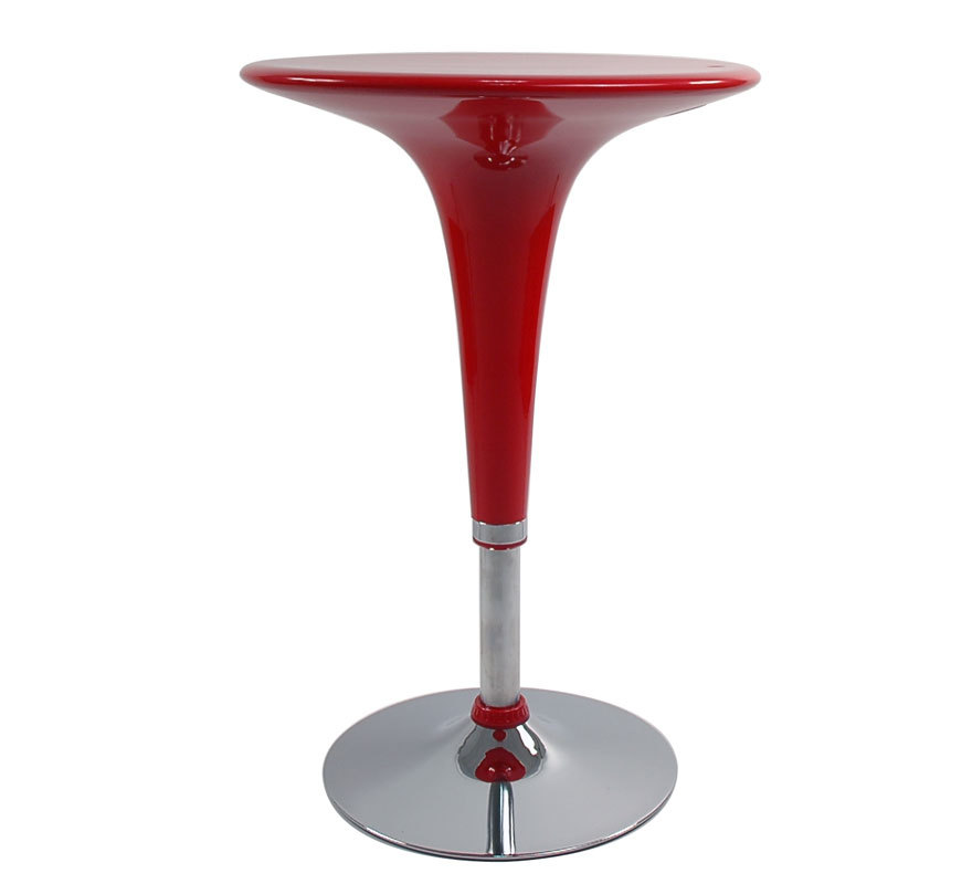 Mesa de bar en ABS John color rojo