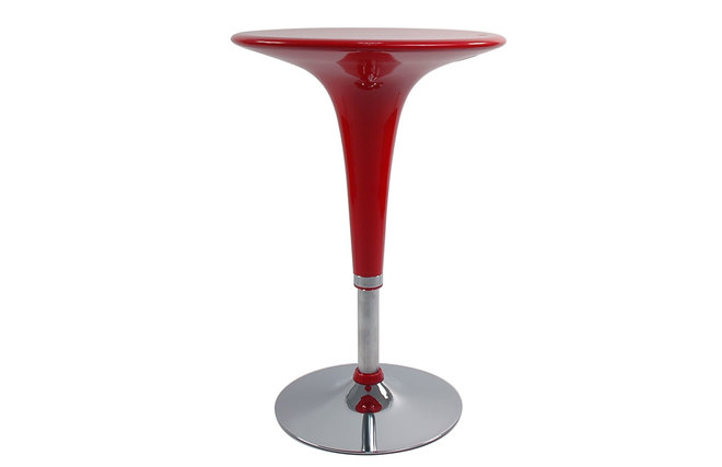 Mesa de bar en ABS John color rojo