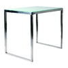 Mesa de bar INOLA alta 120cm rectangular de inox y cristal templado image pub1