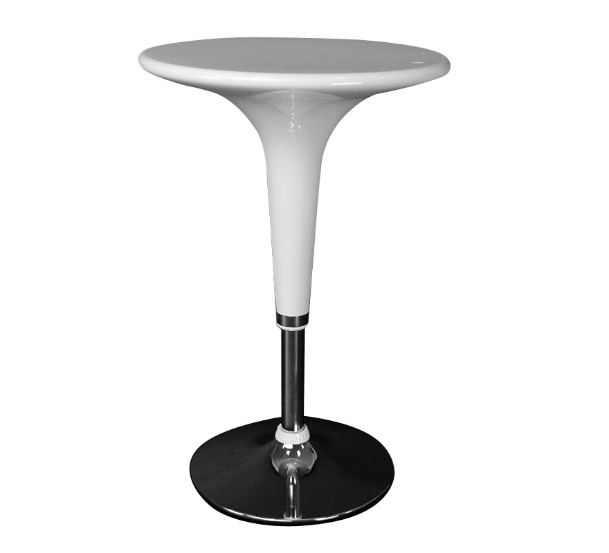 Mesa de bar John ABS de color blanco