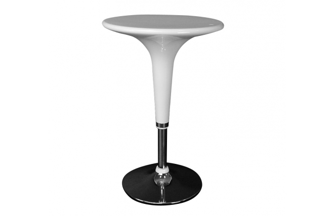 Mesa de bar John ABS de color blanco