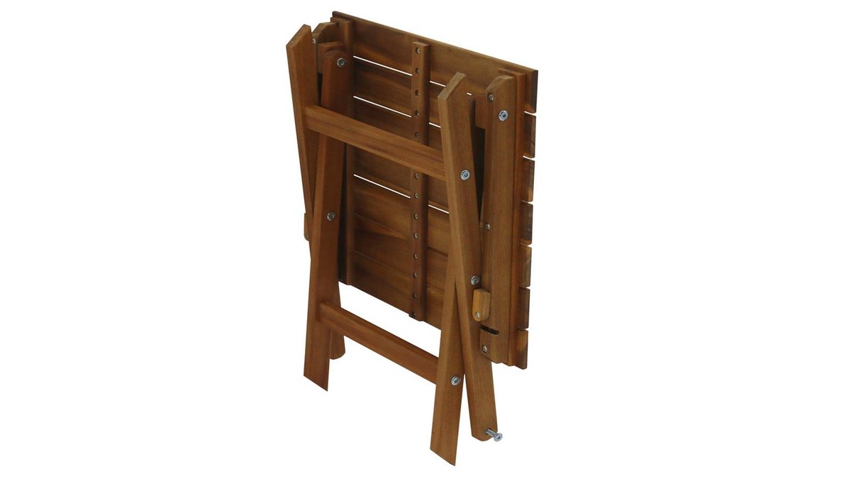 Mesa de centro de jardn plegable de madera maciza 40 x 40 cm ITZA