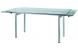 Mesa de cocina / comedor CARTER desplegable de metal y cristal templado image 2