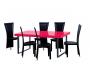 Mesa de cocina/comedor rectangular de color rojo L&eacute;a