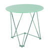 Mesa de cocina/comedor redonda JANIS 80cm de acero y cristal templado image pub1