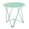 Mesa de cocina/comedor redonda JANIS 80cm de acero y cristal templado image pub1