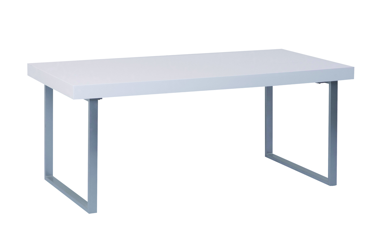 Mesa de comedor NEW YORK V2 rectangular lacada color blanco 