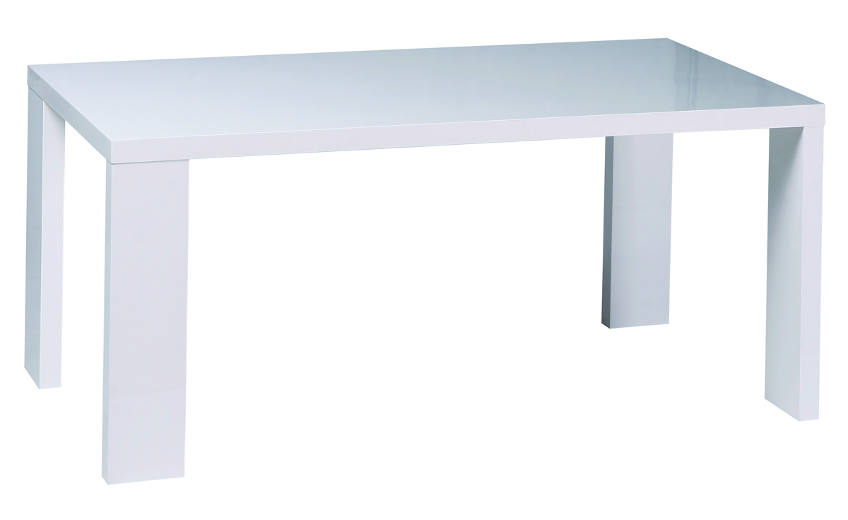 Mesa de comedor rectangular lacada color blanco � NEW JERSEY