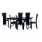 Mesa de comedor rectangular lacada color negro � NEW YORK V2
