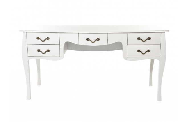 Mesa de despacho ministro 5 cajones LOUISA � color blanco