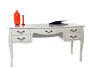 Mesa de despacho ministro 5 cajones LOUISA � color blanco