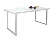 Mesa de dise&ntilde;o blanca y lacada HALIFAX
