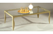 Mesa de sal&oacute;n Barroca de acero lacado y cristal templado transparente image 1