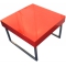 Mesa de sal&oacute;n cuadrara MORGAN lacada roja