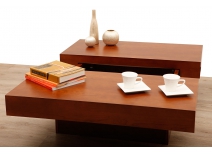 Mesa de sal&oacute;n de dise&ntilde;o encinera corrediza LAUREEN