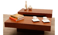 Mesa de sal&oacute;n de dise&ntilde;o encinera corrediza LAUREEN