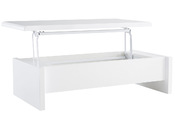 Mesa de sal&oacute;n de dise&ntilde;o lacada blanca LOLA