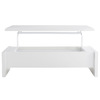 Mesa de sal&oacute;n de dise&ntilde;o lacada blanca LOLA