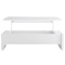 Mesa de sal&oacute;n de dise&ntilde;o lacada blanca LOLA