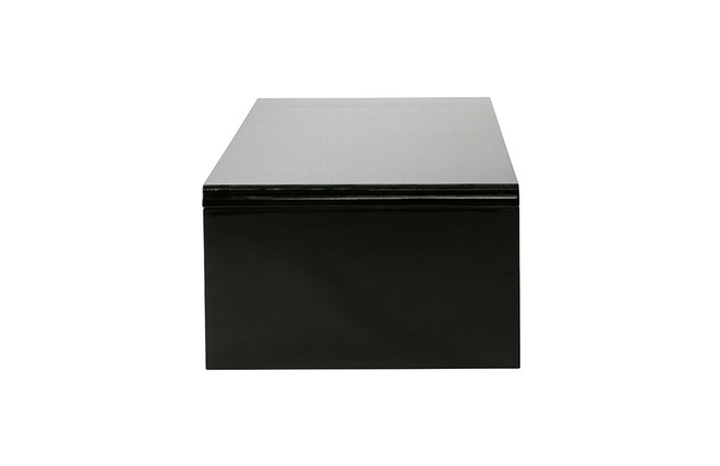 Mesa de sal&oacute;n de dise&ntilde;o lacada negra LOLA