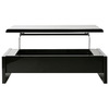 Mesa de sal&oacute;n de dise&ntilde;o lacada negra LOLA