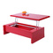 Mesa de sal&oacute;n de dise&ntilde;o lacada roja LOLA