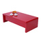 Mesa de sal&oacute;n de dise&ntilde;o lacada roja LOLA