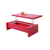 Mesa de sal&oacute;n de dise&ntilde;o lacada roja LOLA