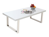 Mesa de sal&oacute;n design, blanca y lacada HALIFAX
