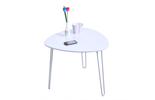 Mesa de sal&oacute;n dise&ntilde;o blanco LAKEA
