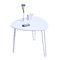 Mesa de sal&oacute;n dise&ntilde;o blanco LAKEA