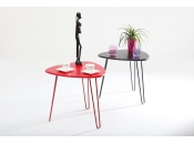 Mesa de sal&oacute;n dise&ntilde;o roja LAKEA