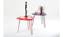 Mesa de sal&oacute;n dise&ntilde;o roja LAKEA