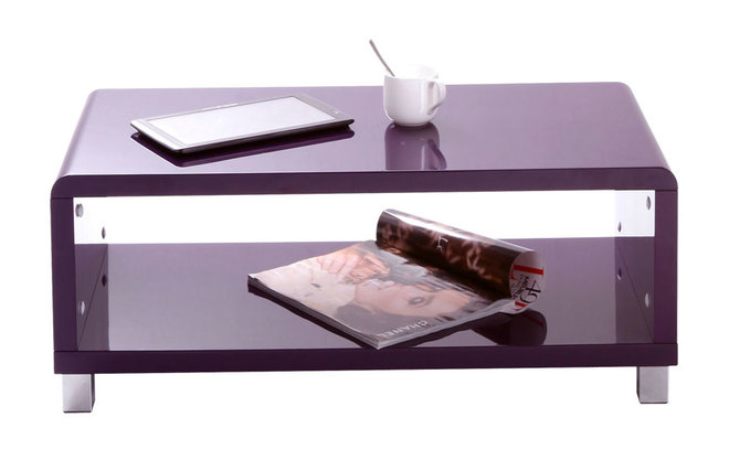 Mesa de sal&oacute;n dise&ntilde;o violeta ROXIE
