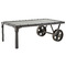 Mesa de sal&oacute;n estilo industrial de metal CHARIOT