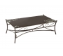 Mesa de sal&oacute;n / FLORENCE de acero y de cristal templado negro serigrafiado