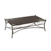 Mesa de sal&oacute;n / FLORENCE de acero y de cristal templado negro serigrafiado image pub1