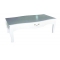 Mesa de sal&oacute;n LOUISA 1 caj&oacute;n � color blanco