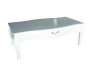 Mesa de sal&oacute;n LOUISA 1 caj&oacute;n � color blanco