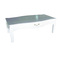Mesa de sal&oacute;n LOUISA 1 caj&oacute;n � color blanco
