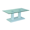 Mesa de sal&oacute;n moderna rectangular Ashley de color blanco image pub1