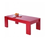 Mesa de sal&oacute;n moderna roja Lilou
