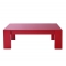 Mesa de sal&oacute;n moderna roja Lilou