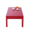Mesa de sal&oacute;n moderna roja Lilou