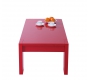 Mesa de sal&oacute;n moderna roja Lilou