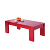 Mesa de sal&oacute;n moderna roja Lilou