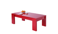 Mesa de sal&oacute;n moderna roja Lilou