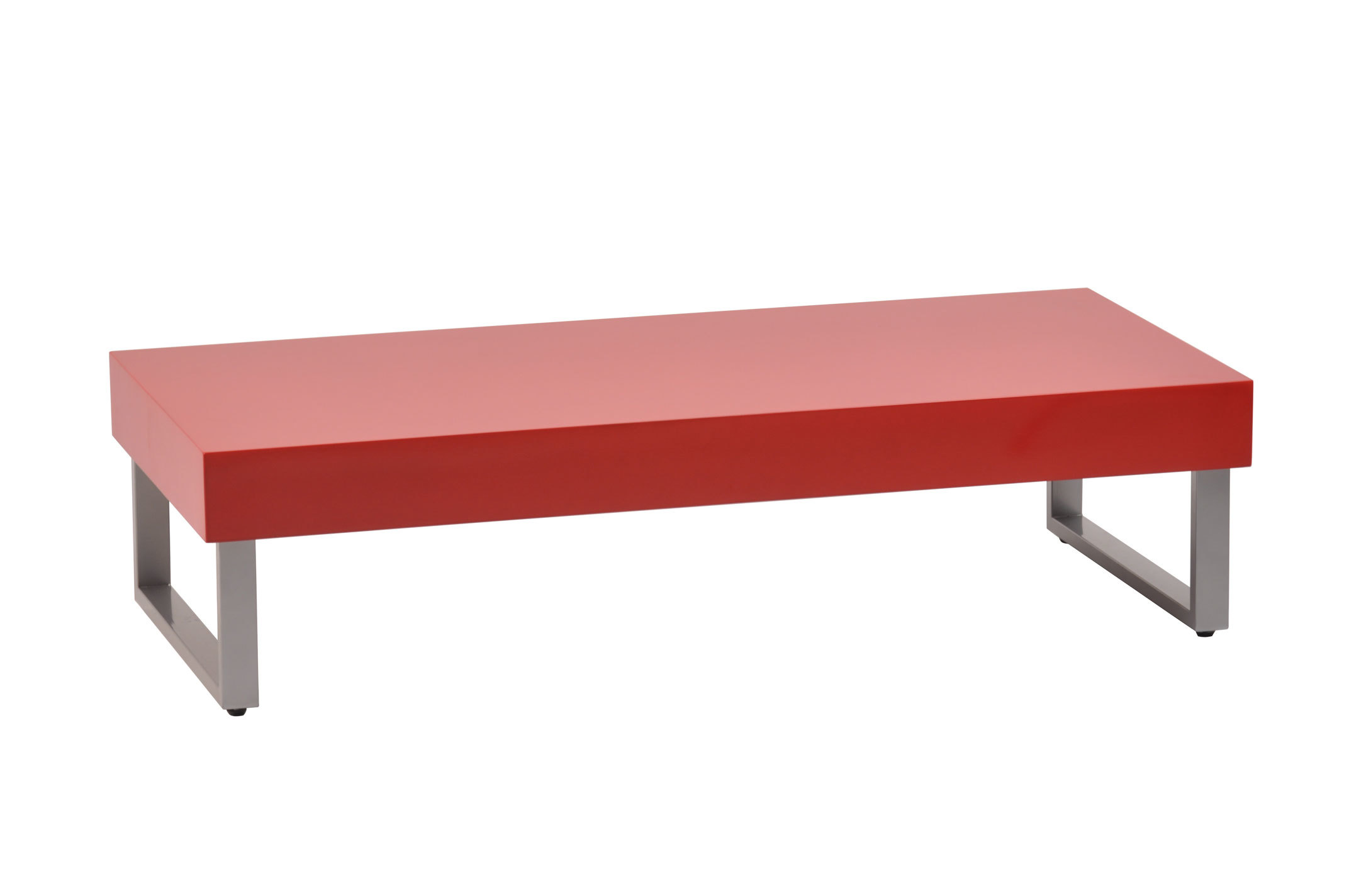 Mesa de sal&oacute;n MORGAN lacada  roja