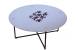 Mesa de sal&oacute;n redonda FLOWER � color blanco image 1