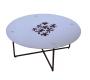 Mesa de sal&oacute;n redonda FLOWER � color blanco